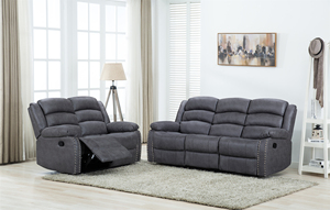 โซฟาปรับเอนแบบแมนนวลทันสมัยสำหรับขายส่ง ผ้าทนทาน โครงไม้ พร้อมที่วางแก้ว - Product Image 2