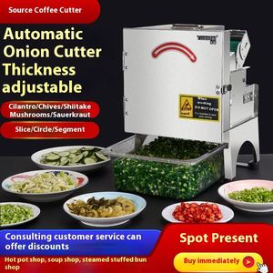 <b>Multifunctional</b> Small <b>Vegetable</b> <b>Cutter</b> Automatic Slicing and Dicing Machine with 220V Motor New Condition - Product Image 3