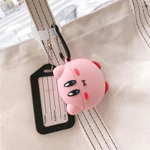 2022 nuevos estilos 3D <span class=keywords><strong>de</strong></span> dibujos animados lindo diseños <span class=keywords><strong>Kirby</strong></span> carácter manga protectora cubierta para los AirPods Pro tableta amortiguador Tech accesorio beige Rojo Negro compruebe Tartan tableta amortiguador caso - Product Image 2
