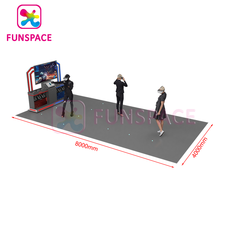 Funspaces Theme Park 9D Vr Game Machine Shooting Game Set Escape Room Vr Simulator