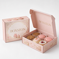 Boîte à pâtisserie haut de gamme imperméable pour desserts, combo donuts et cupcakes avec doublure en éponge, boîtes de boulangerie personnalisées