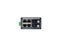 Switch industriel mini Gigabit 2 ports fibre SC 4 ports RJ45 20KM SMF MMF en cascade pour environnements difficiles