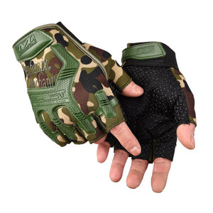 Multi Function Half <b>Finger</b> Sports Tactical Riding Gloves with Nylon & Silicon - Product Image 3
