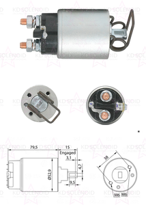 닛산 D21 프론티어 테라노 어반용 고품질 스타터 솔레노이드 ZM1981 - Product Image 2