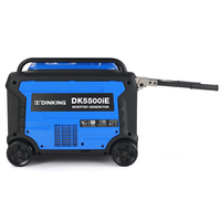 Dinking Super Leiser Benzin-Inverter-Generator 7500W Mit Griff und Rädern Klein