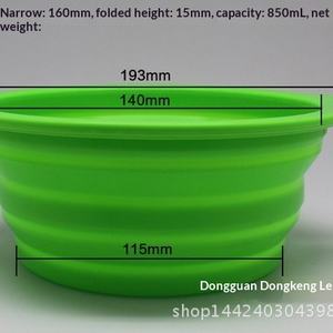 Tigela <span class=keywords><strong>Oval</strong></span> Dobrável de TPR Leve e Portátil para Gatos e Cães - Fornecimento Direto da Fábrica - Product Image 2