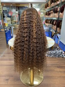 Peluca de Cabello Ondulado Profundo Color Piano, 13x4 con Rizo Frontal, para una Elegancia Natural, Destacada, 30 Pulgadas, Grado 12A, Tacto Suave - Product Image 4