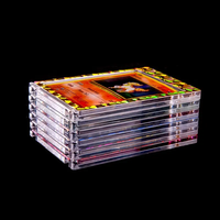 30 porte-cartes magnétiques colorés - Porte-cartes One Touch 35pt, étui en plastique rigide résistant aux UV |   Bordure en diamant HD transparente