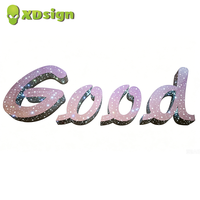Enseigne publicitaire XDsign personnalisée en lettres 3D LED effet ciel étoilé, certifiée CE, pour devanture de magasin avec contrôle Bluetooth