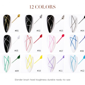 JTING Gel Liner Populaire 12 Couleurs 36 Couleurs Collection Gel Peinture Ongles OEM Conception Gratuite Marque Privée et Échantillon Gratuit - Product Image 2