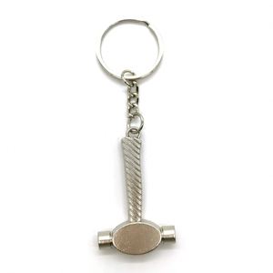 CY Wholesale Mini outils multifonctions en métal : hache, faucille, marteau, règle, porte-clés - Product Image 6