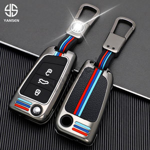 Étui à <span class=keywords><strong>clé</strong></span> en alliage de Zinc pour Volkswagen Golf 7 MK7 Tiguan MK2 <span class=keywords><strong>Seat</strong></span> Ateca <span class=keywords><strong>Leon</strong></span> FR <span class=keywords><strong>2</strong></span> Ibiza Skoda Octavia - Product Image 3