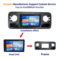 Cadre autoradio Meihua pour Mercedes Benz Sprinter 2018+ avec câble de câblage 16 broches, faisceau Android