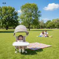 Chaises pour bébé pliables et portables personnalisées, vente en gros directe d'usine, certifiées CE, adaptées pour le camping, la plage, le salon, chaise rehausseuse pour bébé