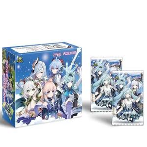 Jeu de cartes Genshin Impact, collection de personnages d'anime, cartes flash, animation, <span class=keywords><strong>belle</strong></span> fille, déesse, sœur, carte pour les enfants et les fans - Product Image 4