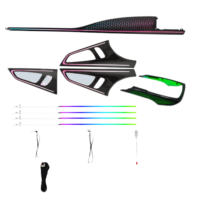 Kit d'éclairage d'ambiance dynamique pour l'intérieur de voiture ZX 64 couleurs, Audi Q7 2016-2021, 12V, commande par application, mise à niveau de la décoration