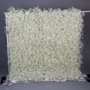 Romántico Roll up Faux Baby's Breath Wall Telón de fondo para boda Pasillo y decoración de mesa Sweetheart - Product Image 3