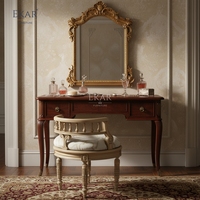 Meubles EKAR |   Tabouret de toilette doré Héritage Impérial |   Chaise de dressing néoclassique de luxe