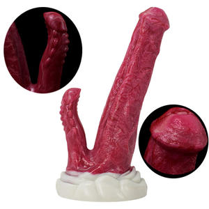 Consolador de doble cabeza de NNSX-5024 para mujer y hombre, pene realista y grueso, <span class=keywords><strong>Vagina</strong></span> de inserción de silicona, novedad de 2022 - Product Image 2