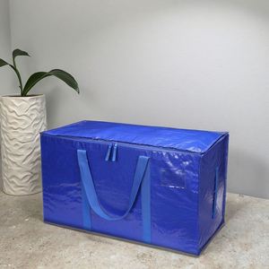 Sac de rangement imperméable et anti-poussière, grande capacité, tissé, pour le linge et les courses, idéal pour la maison et les vêtements - Product Image 6