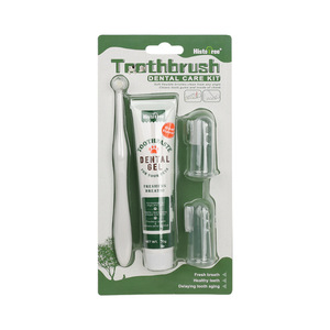 Pet Dog &amp; <strong>Cat</strong> Oral <strong>Cleaning</strong> Toothbrush and Toothpaste Set with Finger Cots Strong Odor Control &amp; Fresh Breath - Product Image 6