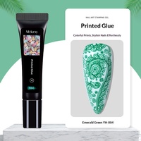 25 Couleurs Gel d'Impression Professionnel pour Ongles, Tube Souple, Gel Polish Haute Adhérence, Fourniture de Gel de Tamponnage pour Nail Art
