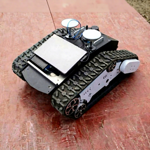 Châssis de robot éducatif intelligent à chenilles en caoutchouc, plateforme de transport sur chenilles de type char avec télécommande - Product Image 1