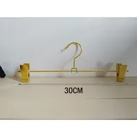 Vente en gros de cintres pour jupes et pantalons en métal doré avec clips cintres pour pantalons en jean pour adultes