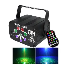 Dj Disco Laser Light Show ILDA Rgb Laser Strobe Full Color Mini 8 Holes Animation Laser Light For Nightclub Party Event