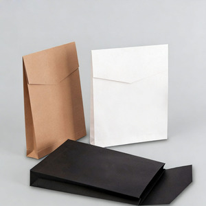 Bolsas de Papel Kraft Negras y Marrones para Ropa, Vestidos, Ropa Interior, Camisetas, con Cierre Adhesivo, para Boutique en Línea, Venta al Por Mayor - Product Image 3