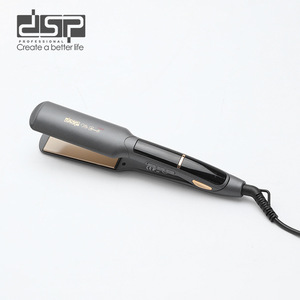 เครื่องหนีบผมตรง Dsp Professional 2 in 1 พร้อมที่ม้วนผม รุ่น 10003U ร้อนเร็ว เครื่องจัดแต่งทรงผมอเนกประสงค์ สีเทาเบจ - Product Image 2