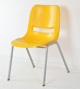 Chaise de bureau, de formation ou de conférence ergonomique empilable avec dossier monobloc en PP, style nordique moderne - Product Image 4