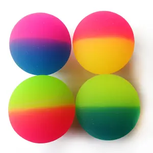 High Elastic Bulk Rubber Ball Bouncy Balls Rubber Juggling Ball Mixed Color