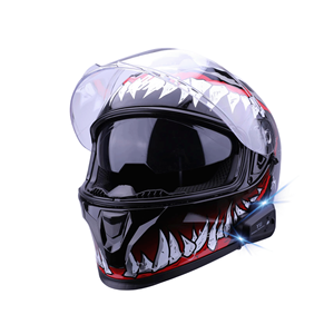 Casque de moto de course de haute qualité DOT, vente en gros d'usine, casque de moto avec casque Bluetooth intégré, casque intégral pour moto - Product Image 5
