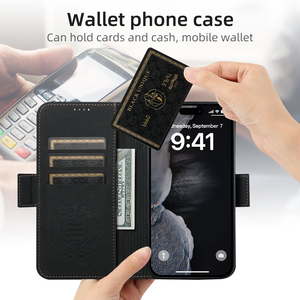 Nuovi prodotti di ricarica senza fili in pelle rimovibile portafoglio custodia per <span class=keywords><strong>iPhone</strong></span> 16 15 14 13 <span class=keywords><strong>12</strong></span> <span class=keywords><strong>Pro</strong></span> <span class=keywords><strong>Max</strong></span> custodia per telefono - Product Image 2