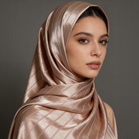Tissu Hijab en Polyester Froissé Respirant et Doux, Motif Floral, Idéal pour le Quotidien Musulman - Meilleure Vente à Prix Compétitif 1005