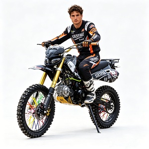 Moto tout-terrain à essence 4 temps 2026 125-250CC 115km/h Double échappement droit Amortisseurs hydrauliques avant/arrière Démarrage au kick 17" 125cc-25 - Product Image 1