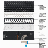 Clavier de remplacement rétroéclairé en gros pour HP ProBook 430 G6 435 G6 440 G6 L44583-001 L44583-161 Clavier d'ordinateur portable US/Espagnol
