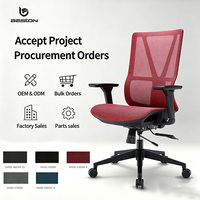 Fauteuil de bureau ergonomique Beston moderne en maille avec dossier mi-haut et design pivotant réglable pour la maison/le bureau, Guangdong
