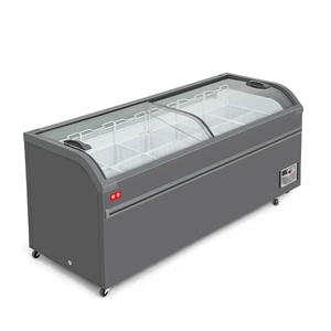 Congélateur vertical commercial avec contrôle numérique de la température, étagères réglables pour l'affichage en supermarché - Product Image 5