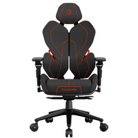 Vente en gros de chaise de jeu de course pivotante de luxe en cuir PU nylon rotatif noir pour usage domestique