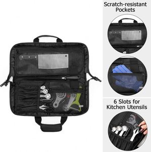 Échantillon gratuit, étui à couteaux longs personnalisé, durable, grand, à plusieurs poches, sac à dos pour couteaux de chef, sac à couteaux - Product Image 5