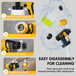 Pistolet <span class=keywords><strong>de</strong></span> pulvérisation électrique pour Dewalt 18V 20V Li-ion Batterie Auto Furniture Coating Airbrush Pulvérisateur <span class=keywords><strong>de</strong></span> <span class=keywords><strong>peinture</strong></span> portable sans fil - Product Image 5