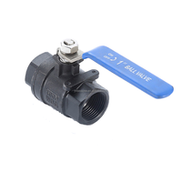 Robinet à bille manuel en acier inoxydable à filetage femelle, 3 pièces, matériaux SS304/SS316, OEM disponible