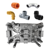 Molde de inyección de plástico OEM para conectores de tuberías de PP, PVC, UPVC, codo, fabricante de herramientas de alta calidad, fábrica industrial de China