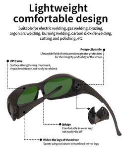 משקפי מגן רתכים אנטי לייזר אנטי-אור חזק אנטי-לייזר אנטי-סגול בטיחות עבודה ריתוך משקפיים - Product Image 5