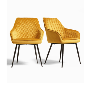 كراسي طعام بالجملة، كراسي عصرية للمطاعم بأغطية قماشية، كراسي طعام مبطنة بالمخمل الوردي - Product Image 4