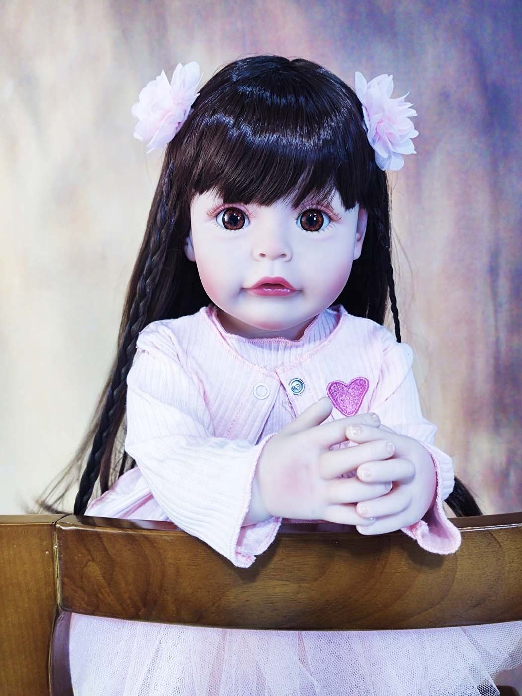 Mainan anak-anak hadiah kreatif silikon Reborn De Silicon murah grosir  mainan anak silikon seluruh tubuh boneka bayi terlahir kembali