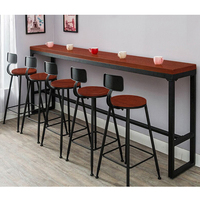 Table de bar en bois de haute qualité, table de bar à café moderne pour le bureau, pour la maison / Meubles de loisirs