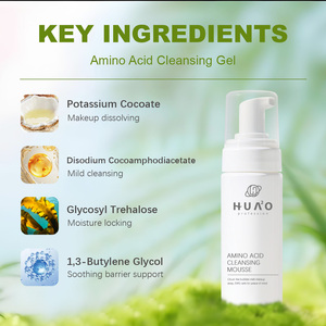 OEM ODM Private Label aminoacidi pulizia <span class=keywords><strong>Mousse</strong></span> delicata pulizia profonda idratante schiuma schiumosa detergente per tutti i tipi di pelle - Product Image 2